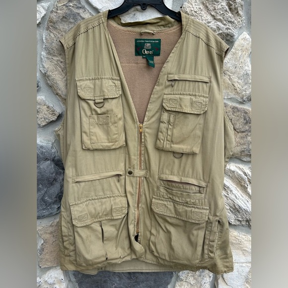 Vintage Orvis Hunting Vest Mens Sz XL Outdoor Safari Multi Pocket Utility Travel - Picture 1 of 8